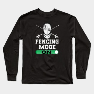 Fencing Mode On Long Sleeve T-Shirt